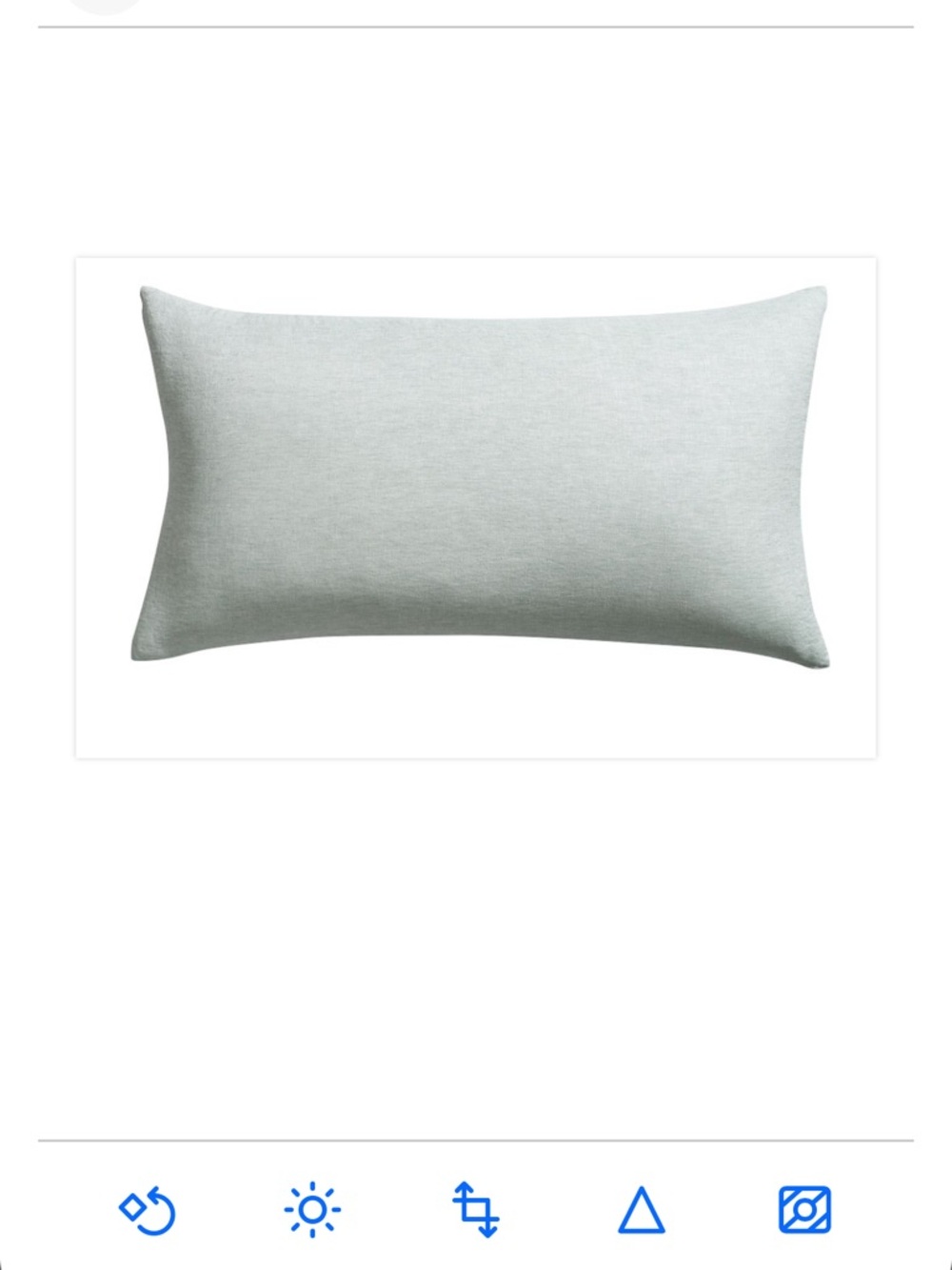1 Pottery Barn Casual Belgian Linen Knife Edge standard Sham Mineral Blue sample